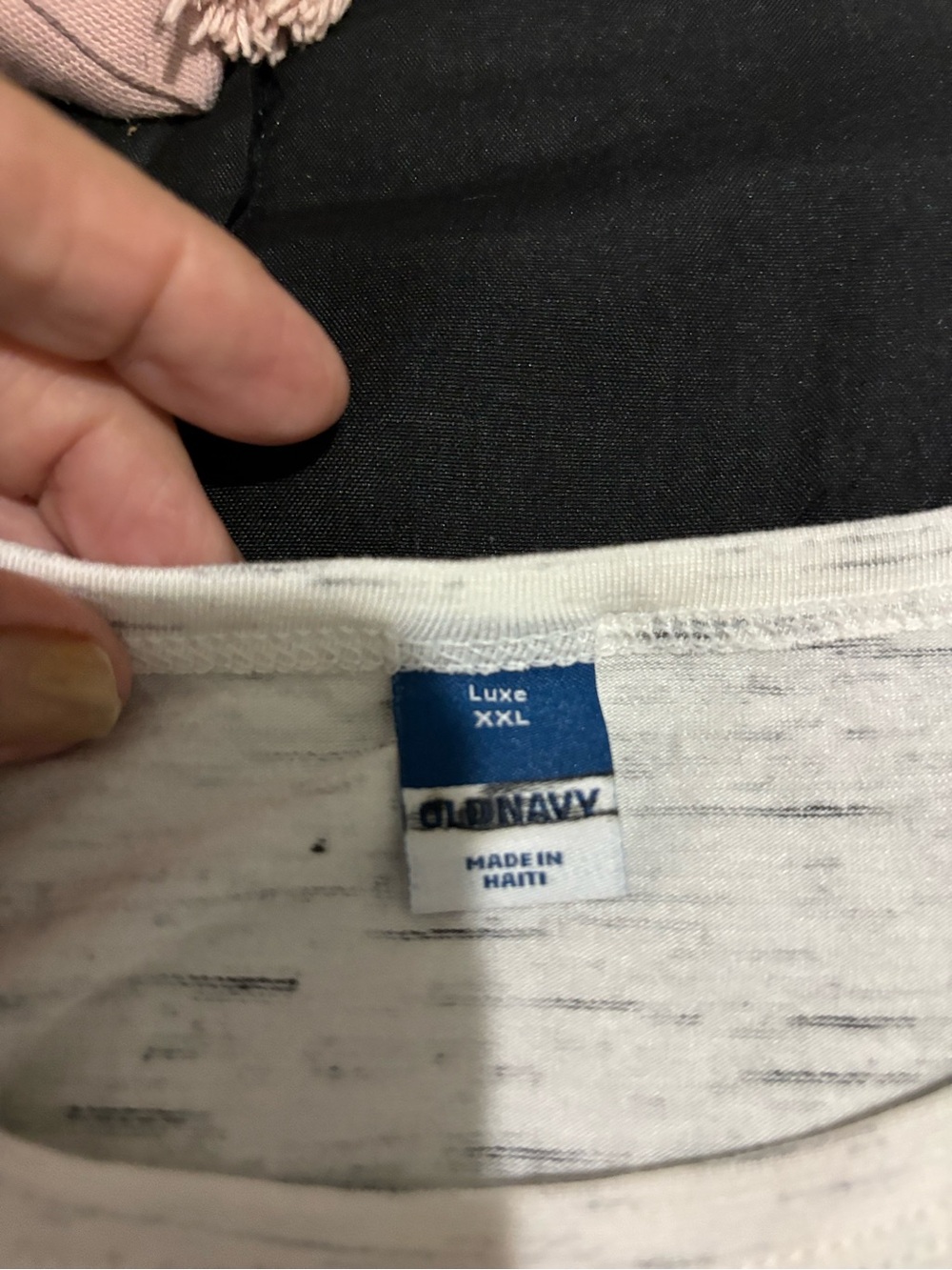 Old Navy tank in White with Heathered Gray Detail